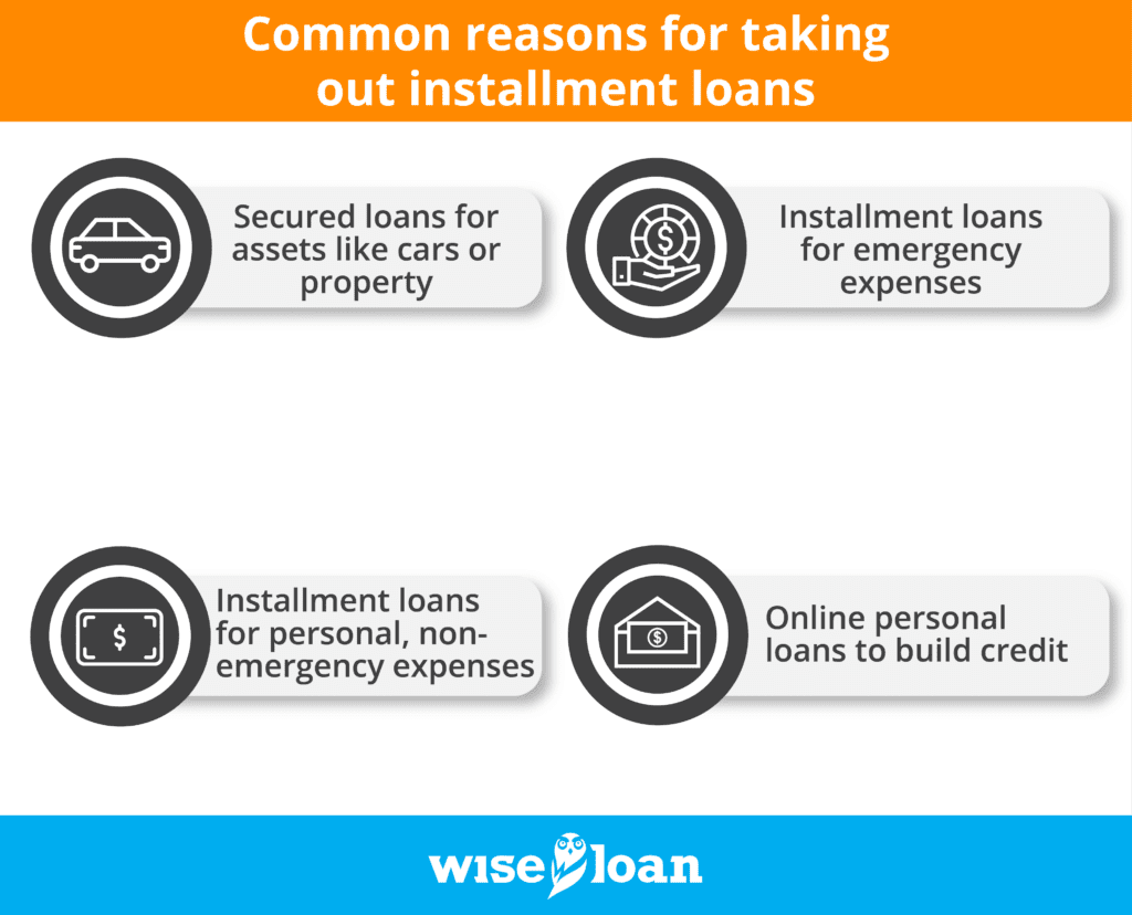 Common reasons for taking out installment loans