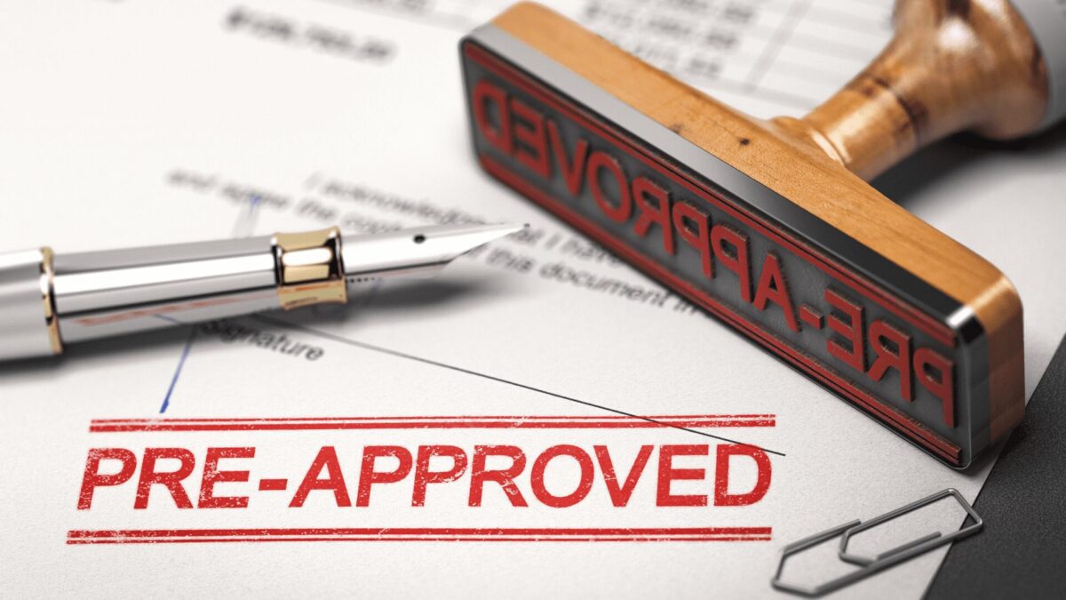 a pre-approved loan