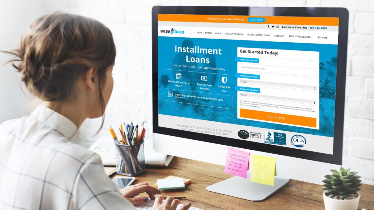 a person applies for an online payday loan