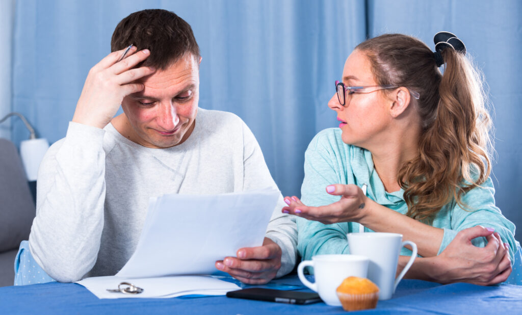 Couple stressed over bills | Loan to pay rent